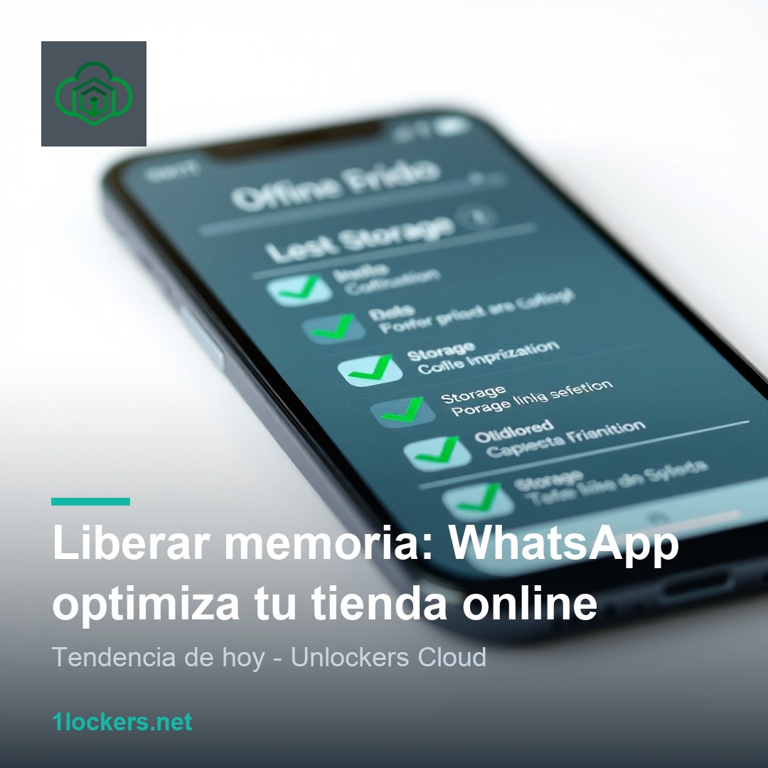 Liberar memoria: WhatsApp optimiza tu tienda online
