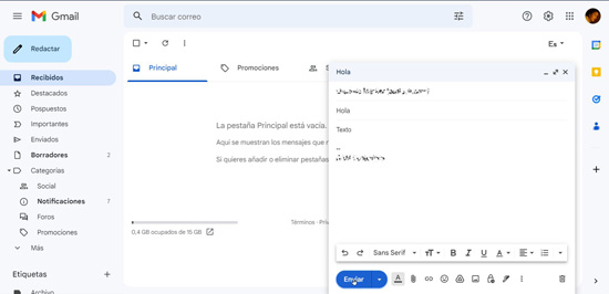 Cómo enviar un correo electrónico Gmail?