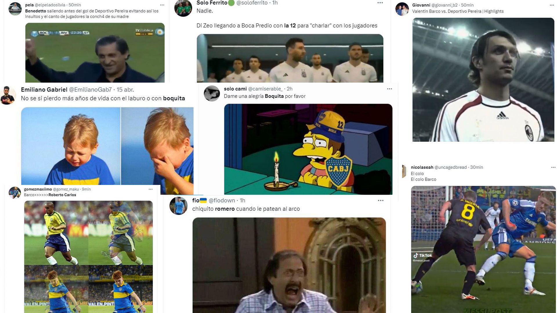 memes de boca vs pereira