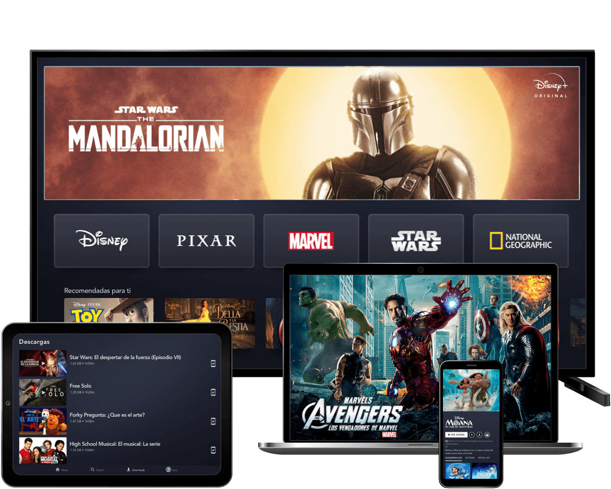 Con su plataforma que ofrece películas y series originales, Disney+ busca hacerle competencia a Netflix. (Infobae Archivo)