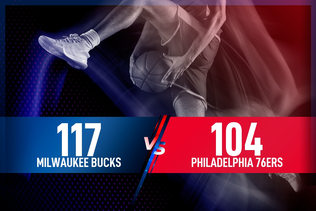 Milwaukee Bucks - Philadelphia 76ers: Resultado, resumen y estadísticas en directo del partido de la NBA