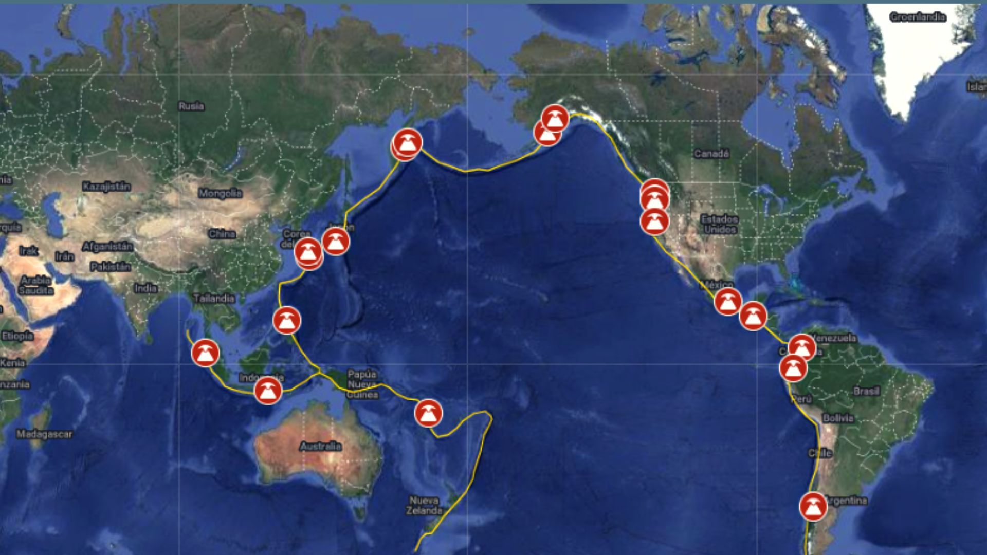  El Anillo de Fuego del Pacífico, la región que registra más actividad sísmica y volcánica en el mundo (Archivo)