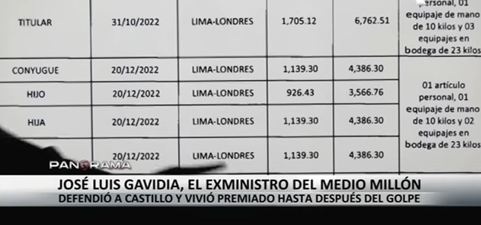 El Estado pagó el traslado de José Luis Gavidia Arrascue y su familia a Londres. | Panorama