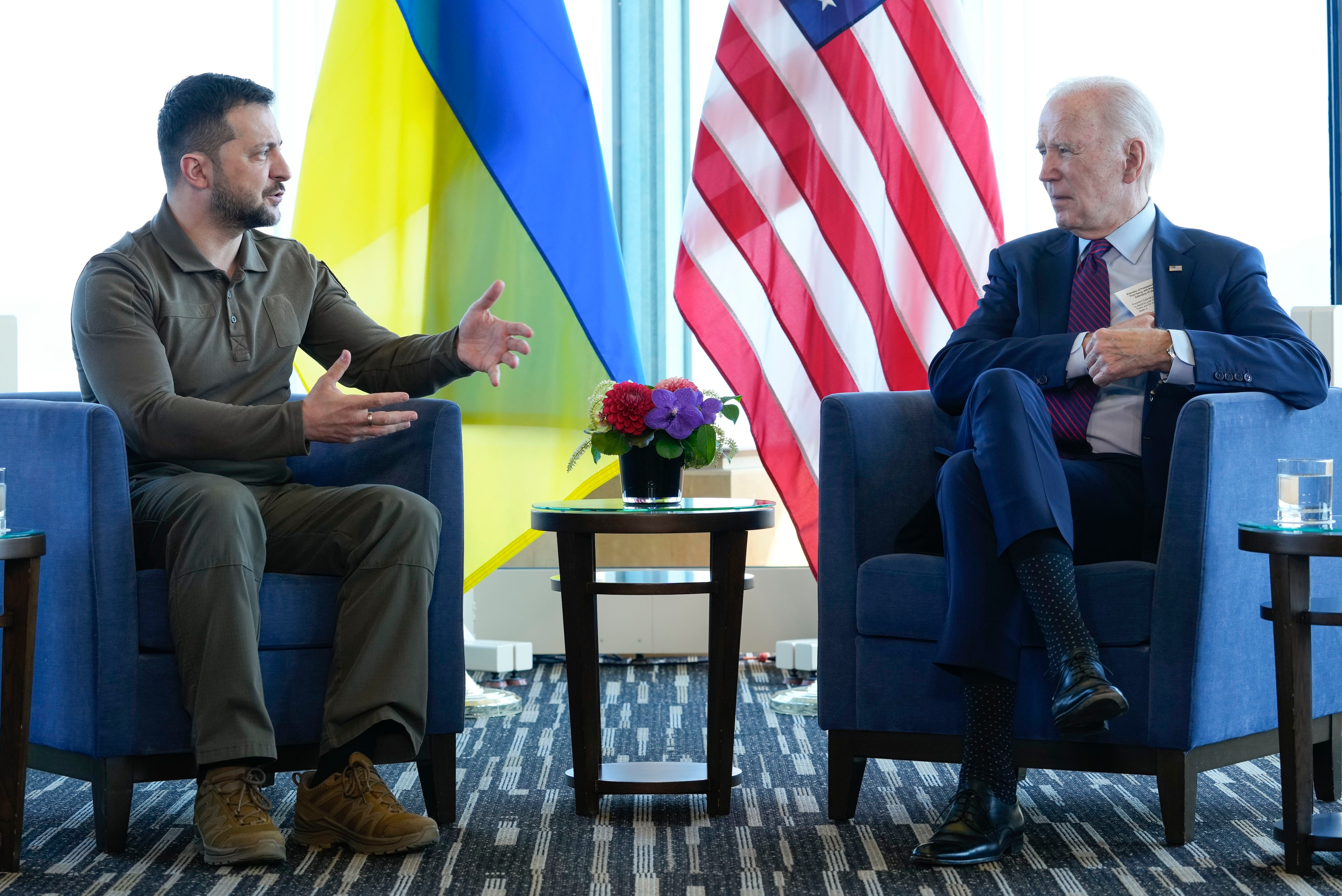 El presidente de EEUU Joe Biden anunció la entrega de un nuevo paquete de armamento para Ucrania, que se espera lance próximamente una gran contraofensiva para intentar recuperar los territorios ocupados por Rusia en el sur y el este del país. (AP)