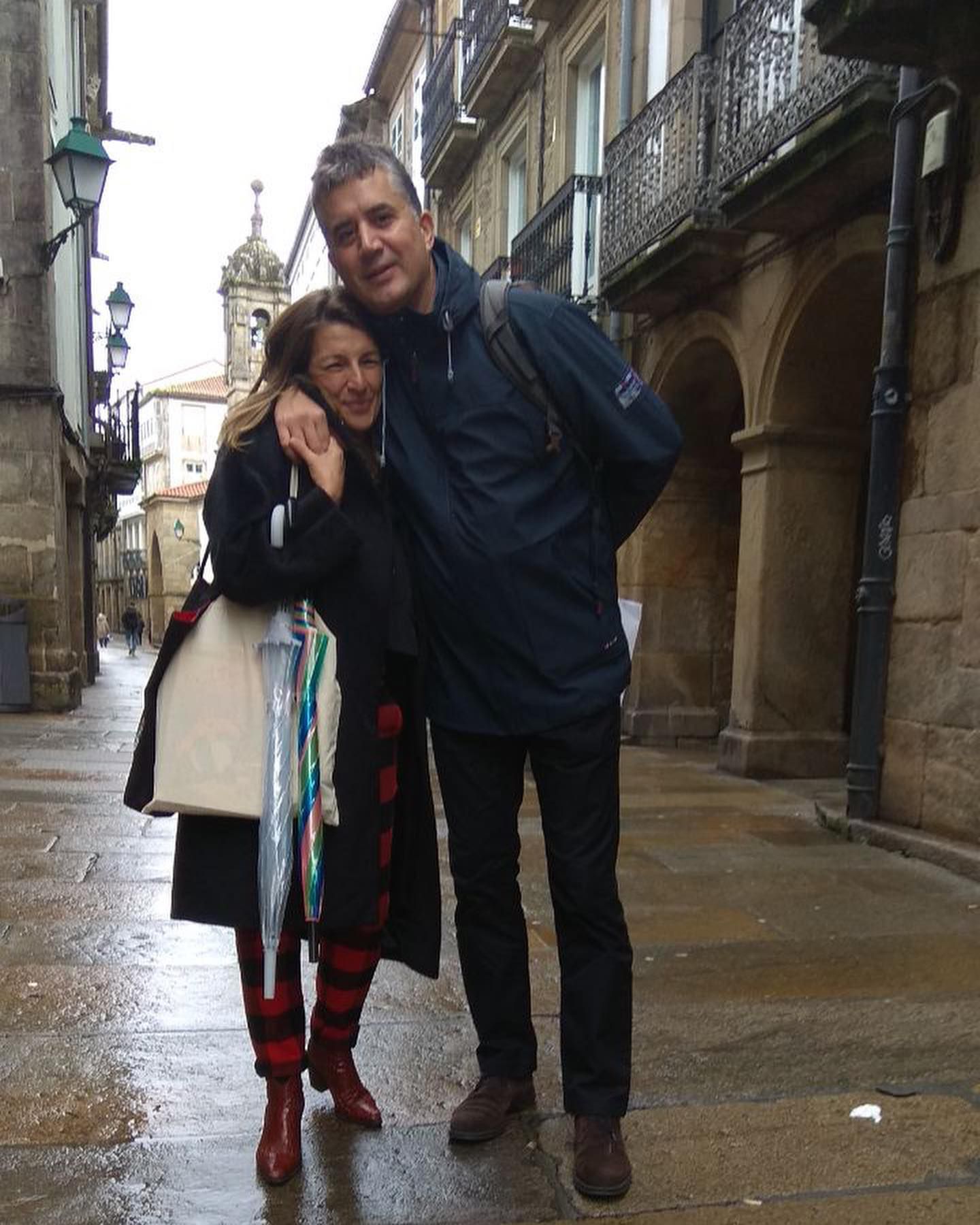 Yolanda Díaz y su marido, Andrés, en una imagen de redes sociales. (instagram.com/diaz_yolanda_)