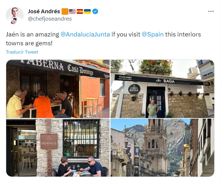 Tuit de José Andrés