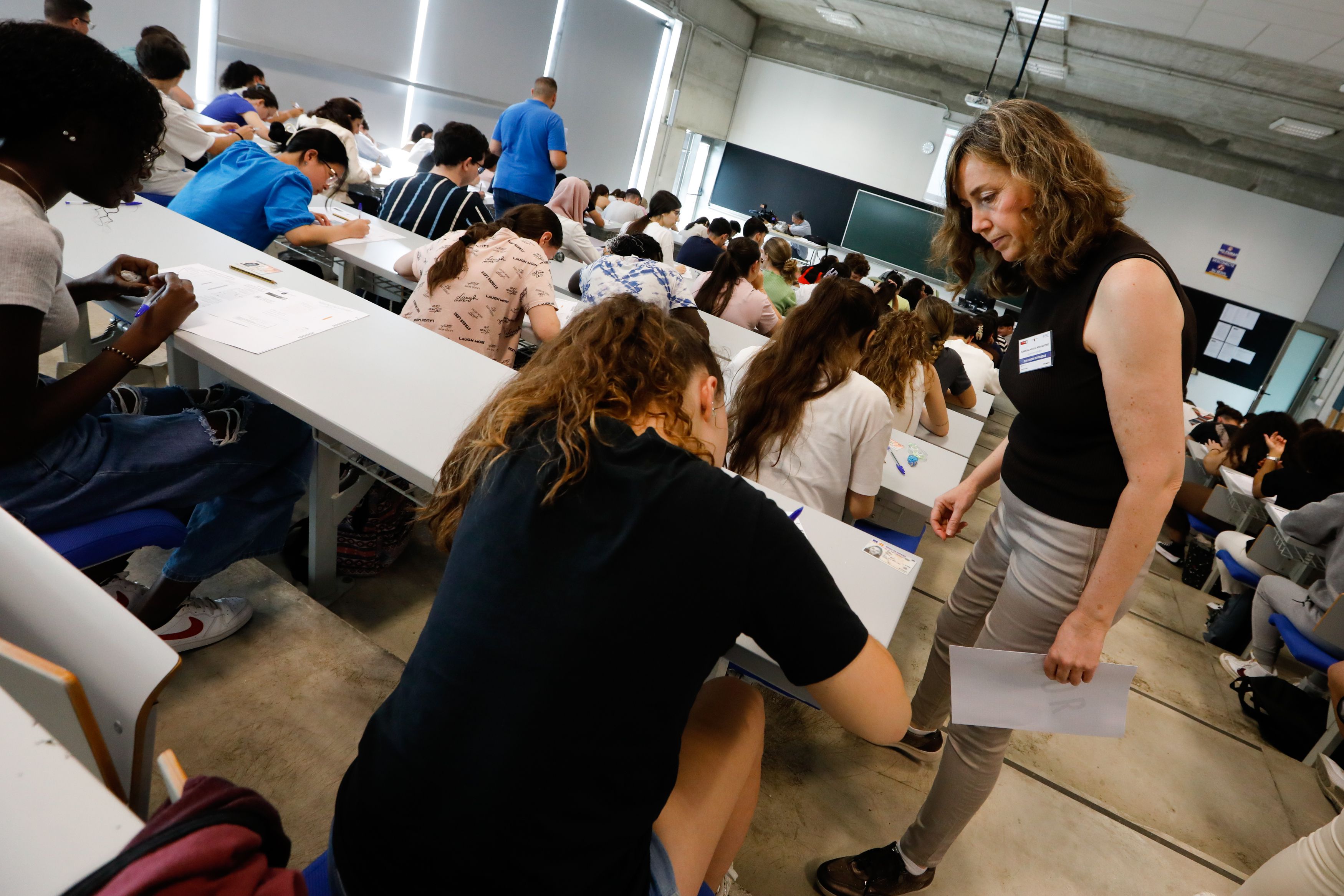 Estudiantes realizando las pruebas de la EBAU (Edu Botella / Europa Press).
