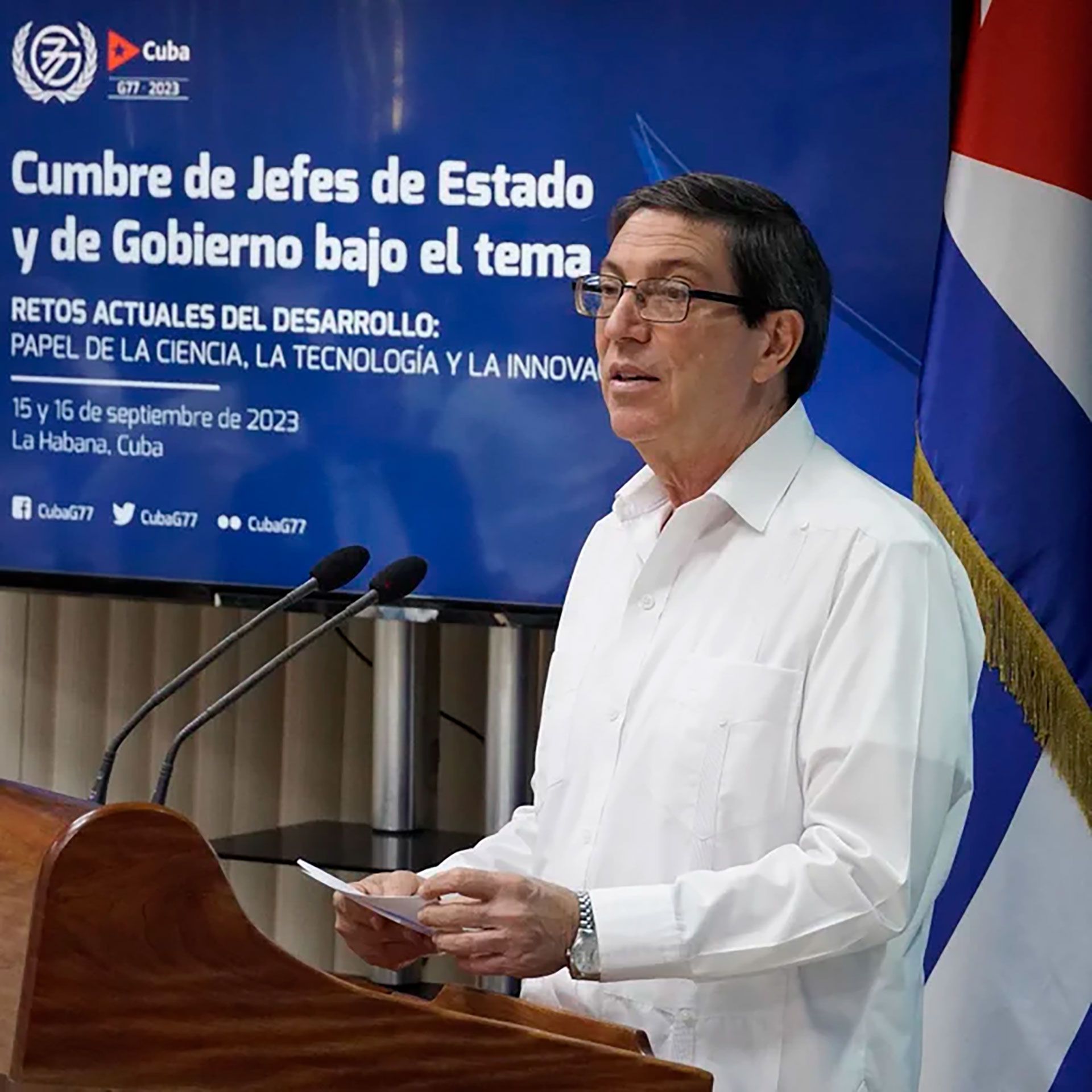 El dictador Miguel Díaz-Canel convoca a la cumbre del G77 en Cuba