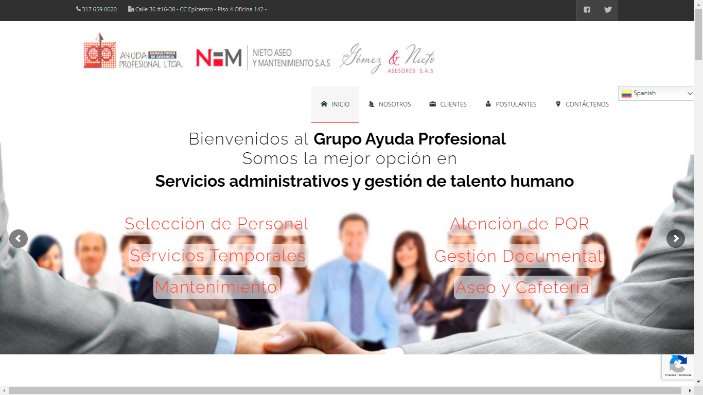 Diseño web y posicionamiento SEO para Ayuda Profesional LTDA