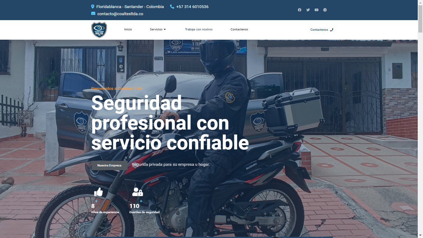 Diseño web y posicionamiento SEO para Coaltes LTDA