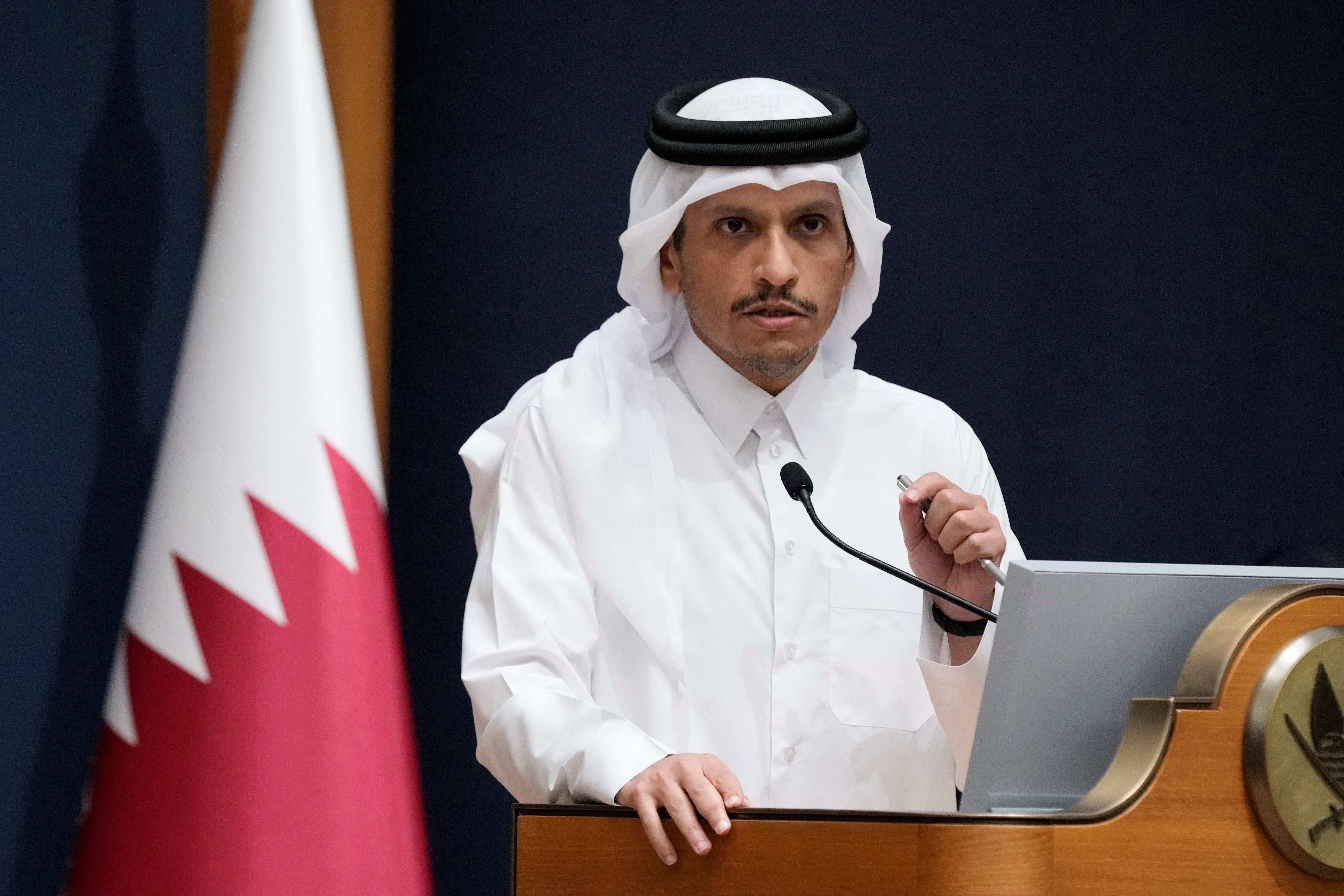 El primer ministro y ministro de Asuntos Exteriores de Qatar, Mohammed bin Abdulrahman Al Thani (Reuters)