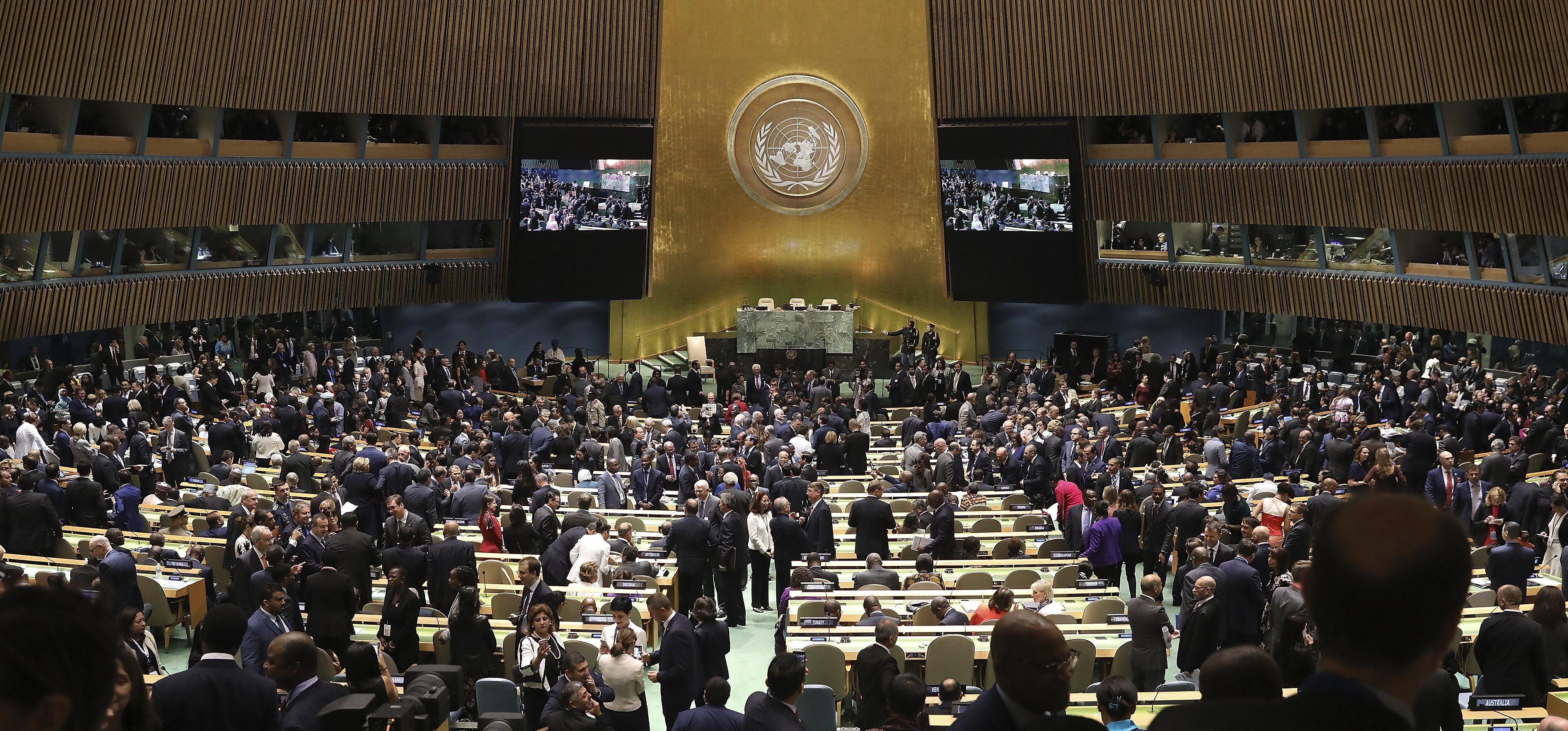 La resolución enviaría una “señal fuerte”, consideró el jefe de la diplomacia estadounidense, que hasta ahora había vetado las otras iniciativas para una tregua presentadas en el Consejo de Seguridad. (EFE/Justin Lane)
