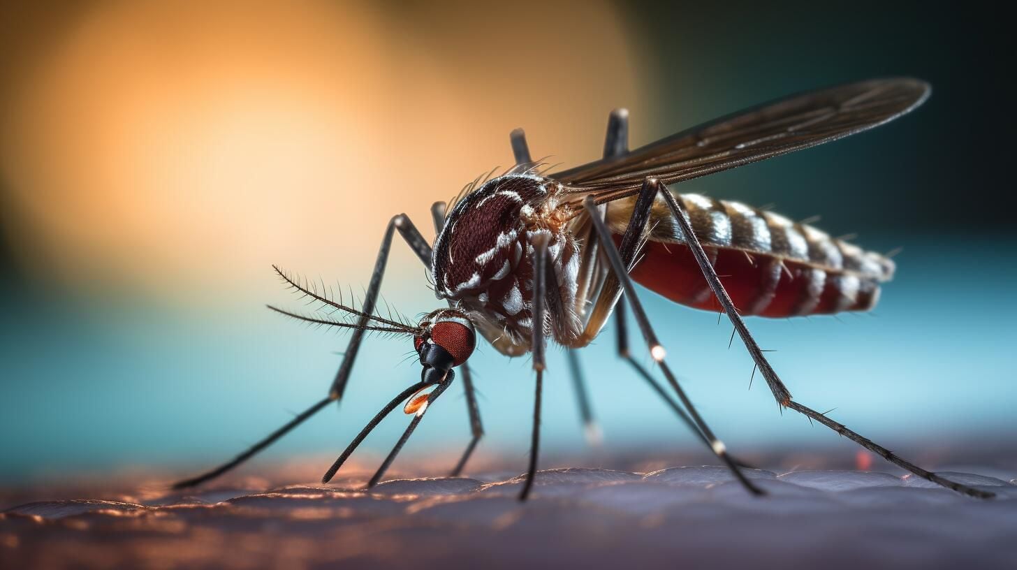 Detalle en macrofotografía del mosquito Aedes aegypti, portador del dengue y la fiebre amarilla. Una imagen que subraya la necesidad de cuidado, prevención y salud pública. (Imagen ilustrativa Infobae)