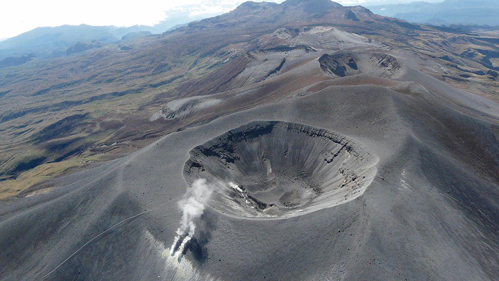 Aumentó la actividad del volcán Puracé.