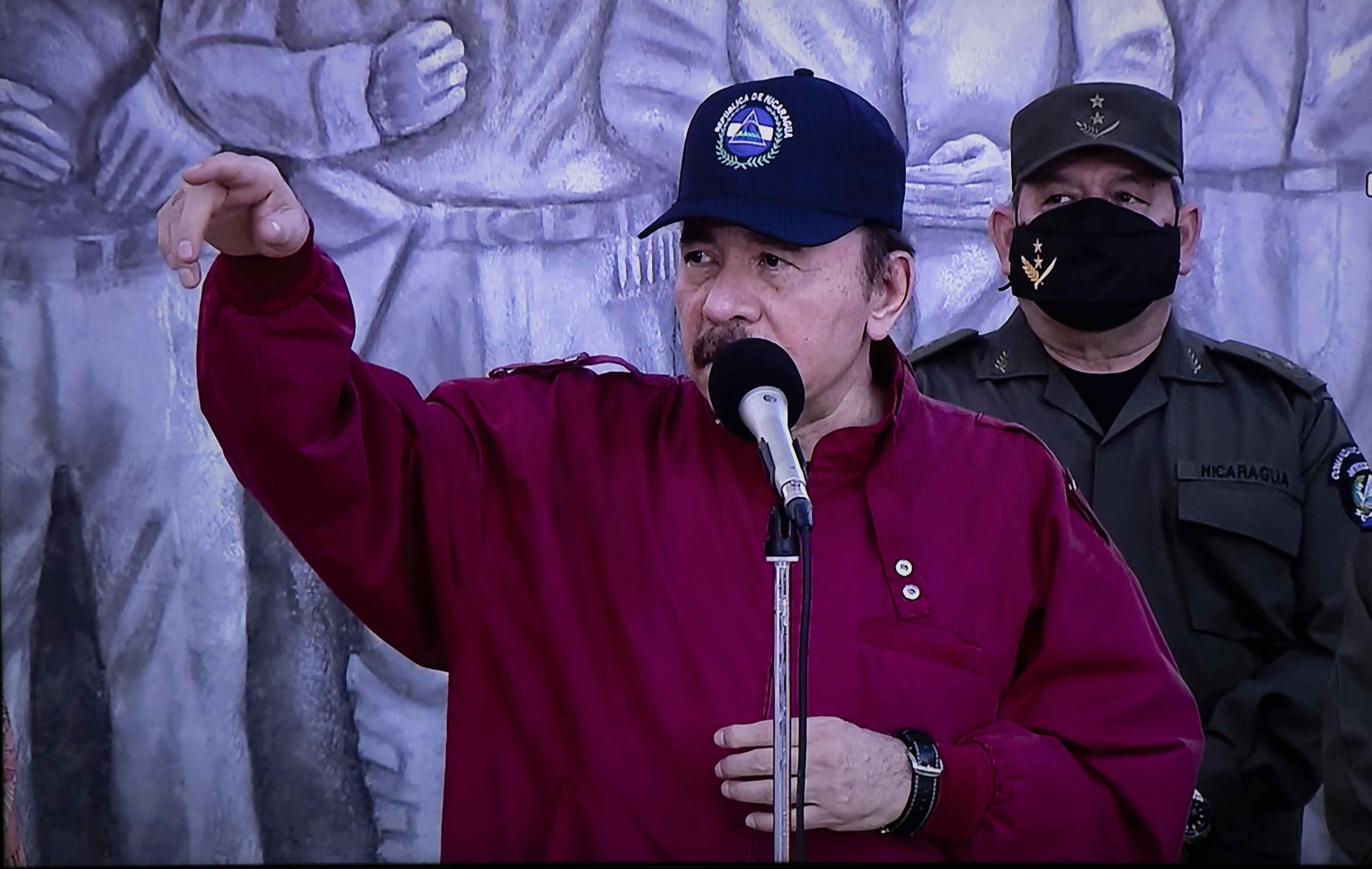 El régimen de Nicaragua desconoció el informe de EEUU en DDHH y lo calificó como un “nuevo atropello a su soberanía” (EFE/Jorge Torres)
