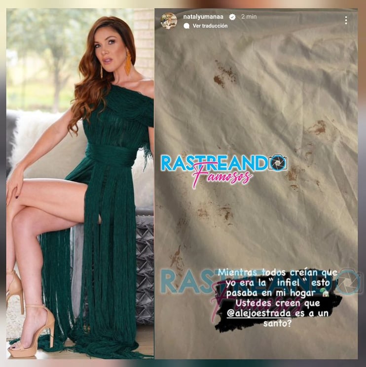 Nataly Umaña expuso supuesta infidelidad de Alejandro estrada y después borró la publicación - crédito rastreandofamosos / Instagram