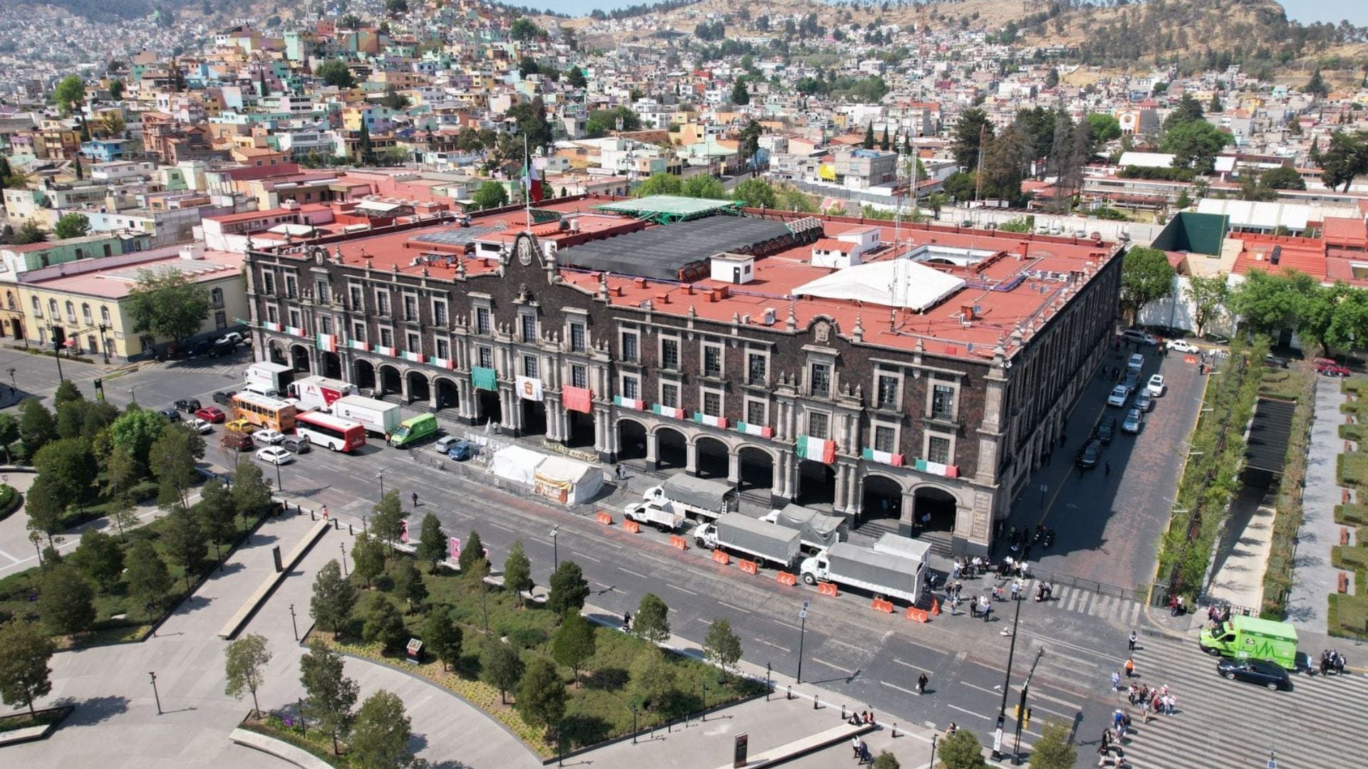 vista aérea del Centro de Ecatepec