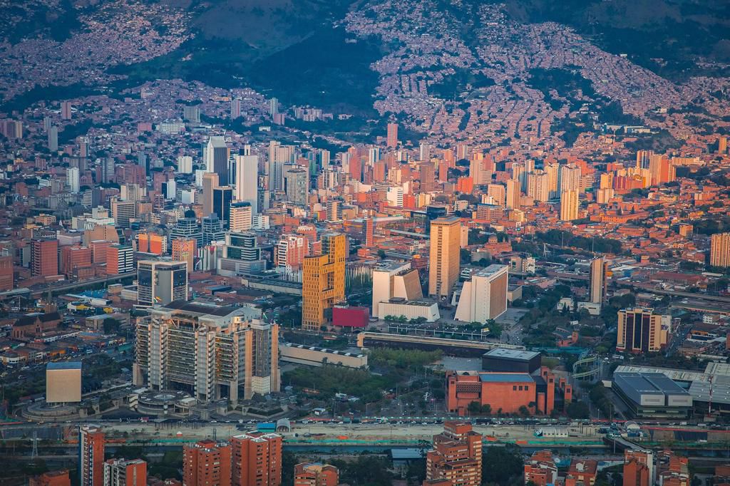 Panorámica de la ciudad de Medellín-Antioquia-Colombia