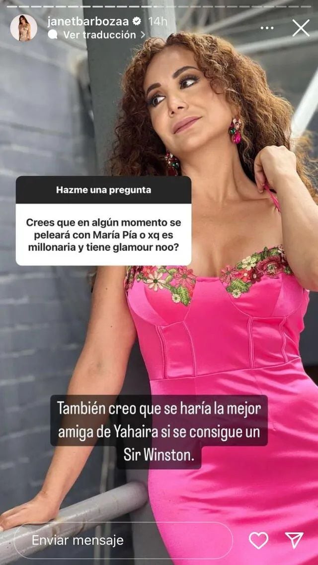 Janet Barboza cuestiona verdadera amistad de Magaly Medina a María Pía Copello.