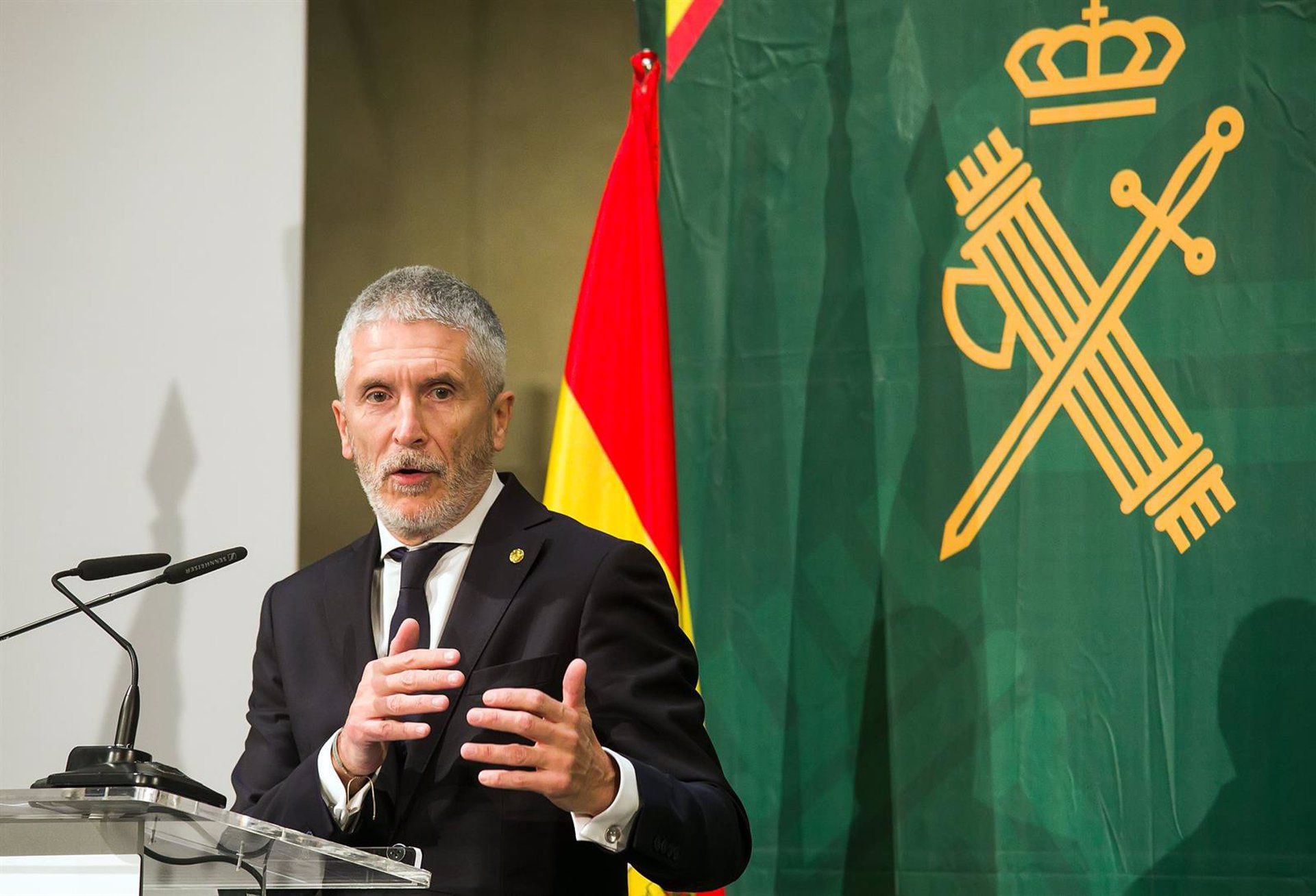 El ministro del Interior, Fernando Grande-Marlaska. (Tomás Alonso/Europa Press)
