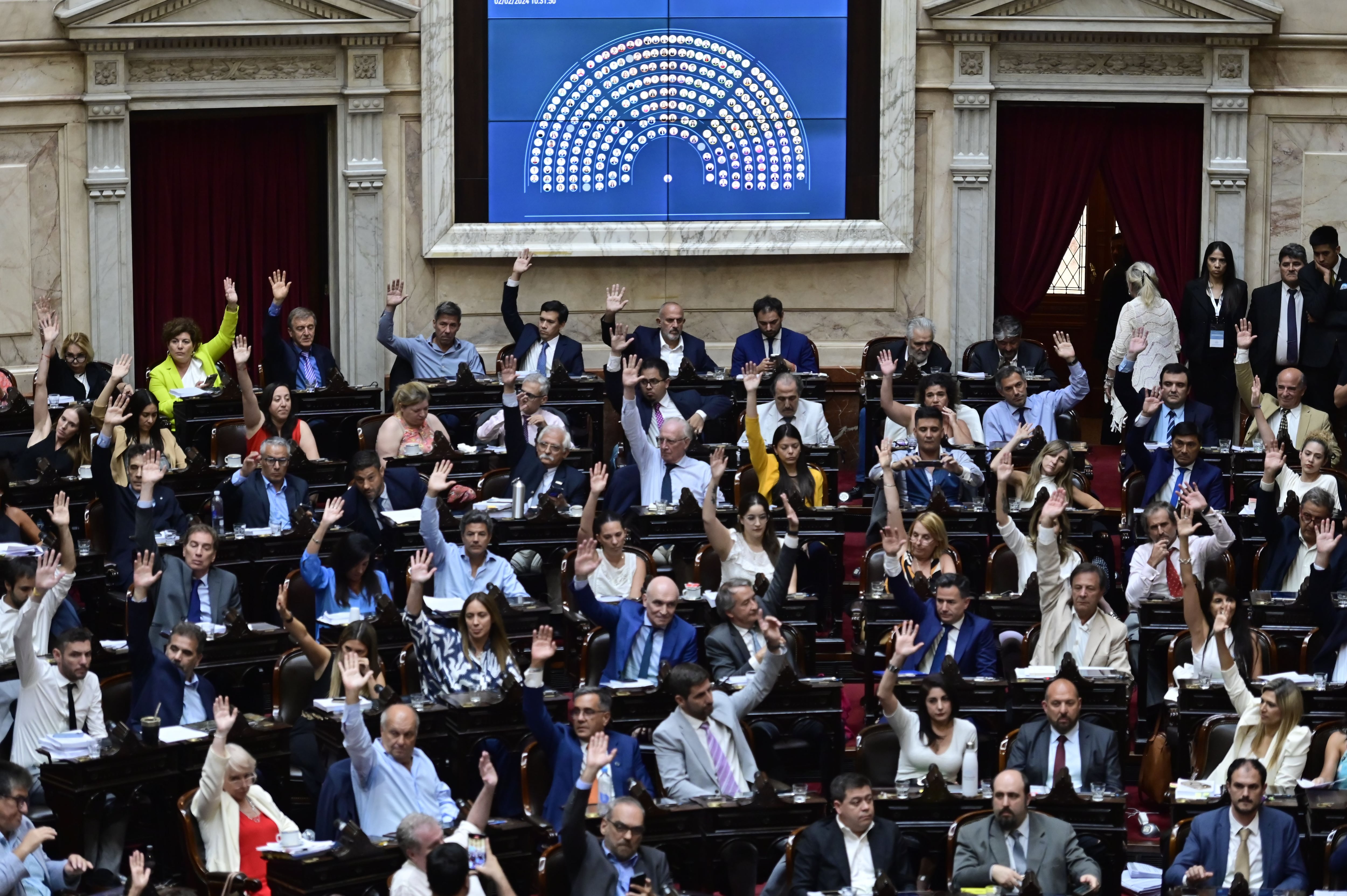 Segundo debate de la Ley Bases en la Cámara de Diputados - EFE/ Matías Martín Campaya
