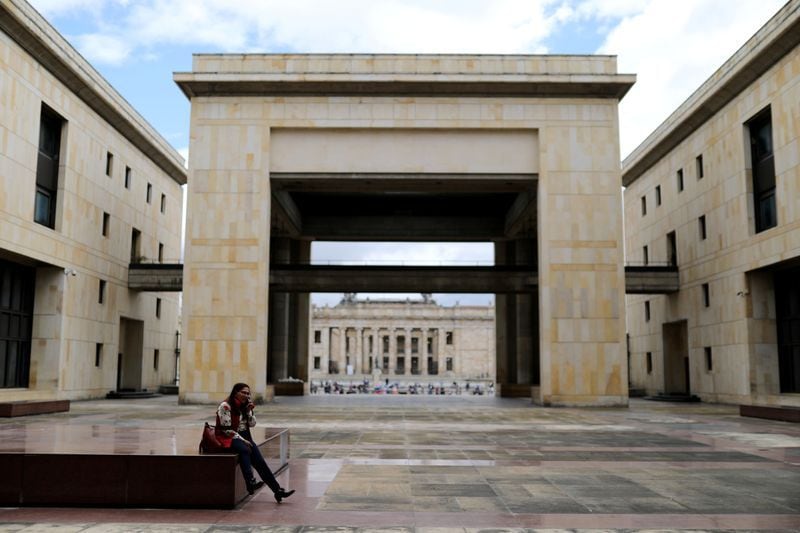 FOTO DE ARCHIVO. Imagen de la fachada de la sede del Palacio de Justicia en donde funciona la Corte Suprema de Justicia de Colombia, en Bogotá, Colombia, 10 de septiembre, 2019. REUTERS/Luisa González