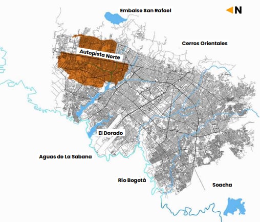 Zona 3 - La ciudad establece fechas y zonas para el racionamiento de agua entre el 29 de abril y el 7 de mayo - crédito Alcaldía