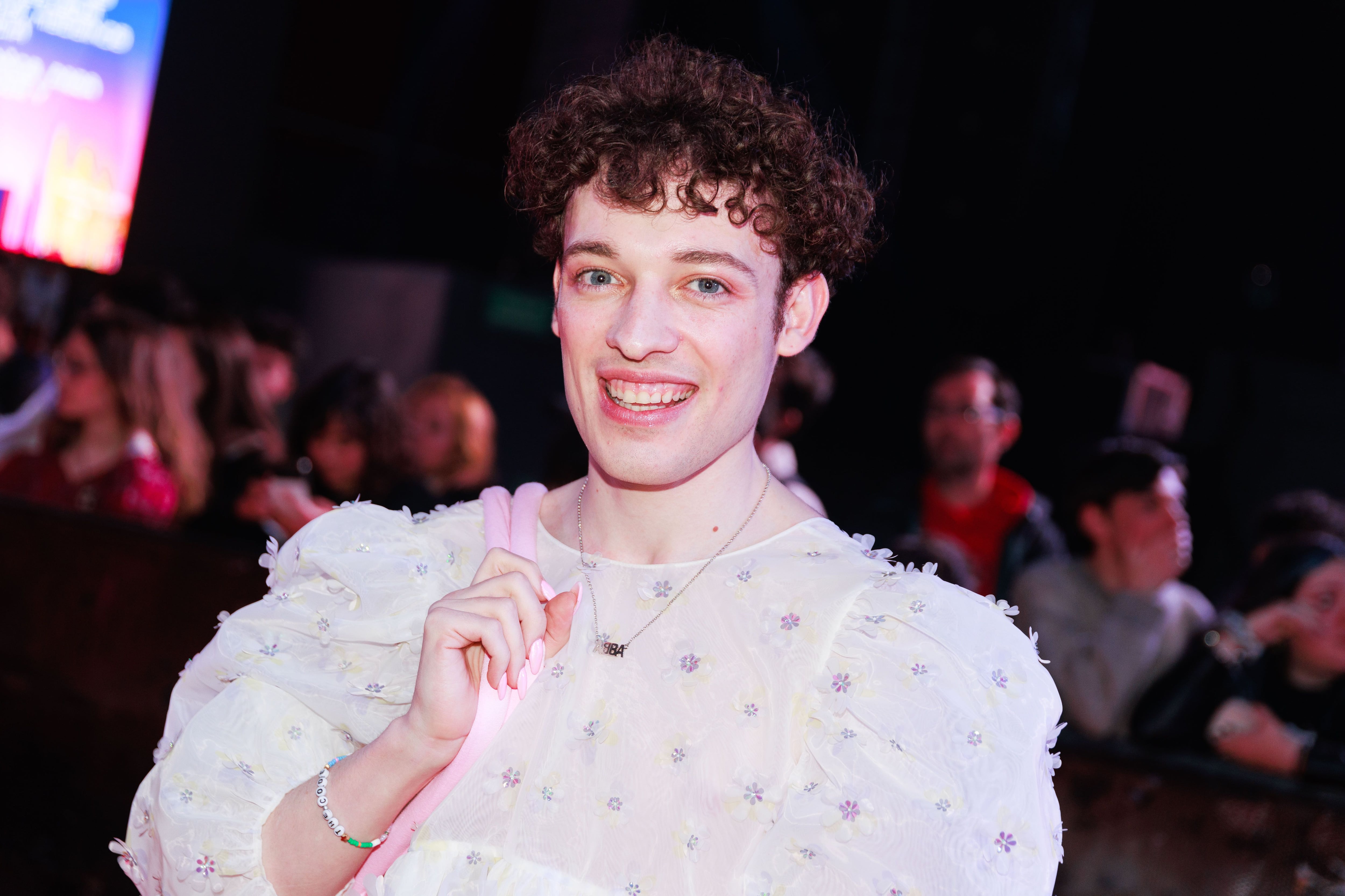 MADRID, SPAIN - MARCH 30: Nemo, Switzerland's entrant for the Eurovision Song Contest 2024, attends the red carpet at La Riviera during the Eurovision PreParty ES 2024 on March 30, 2024 in Madrid, Spain. (Photo by Patricia J. Garcinuno/Getty Images)