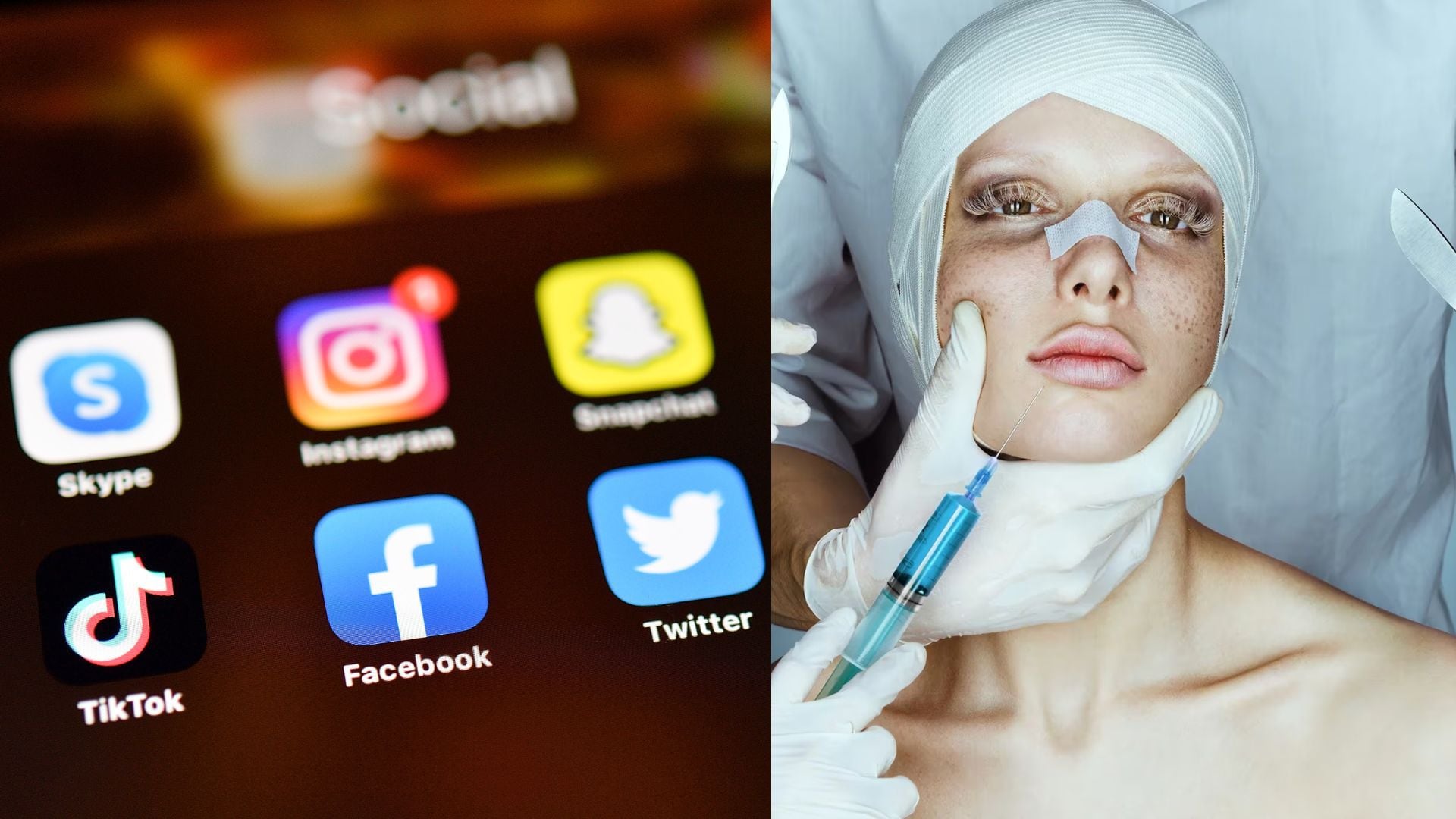 El consumo de redes sociales como Instagram, TikTok y Facebook en que una persona quiera modificar su aspectos corporal. (Foto: infobae/Shutterstock)