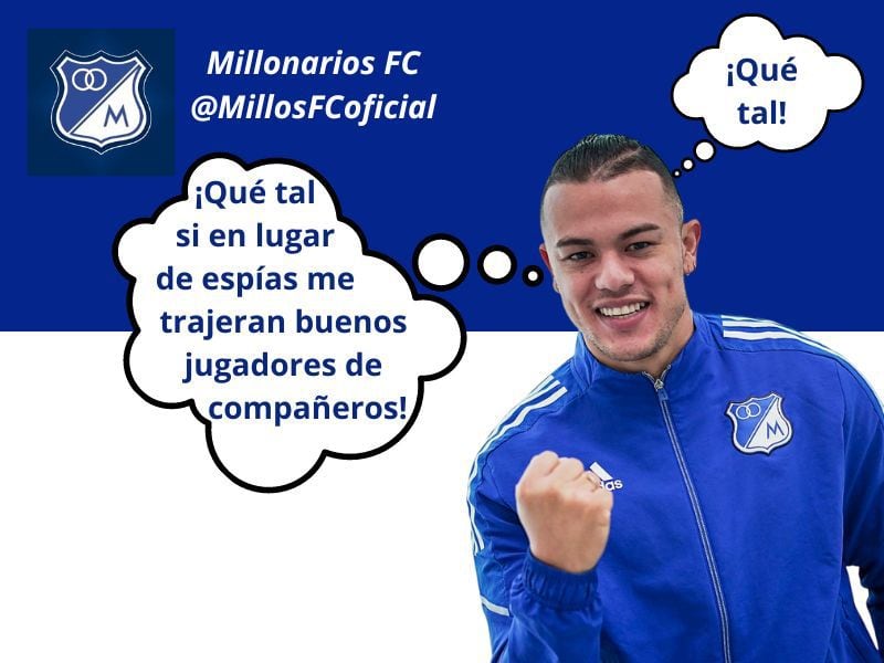 Leonardo Castro tiene que hacer de todo en Millonarios - crédito redes sociales