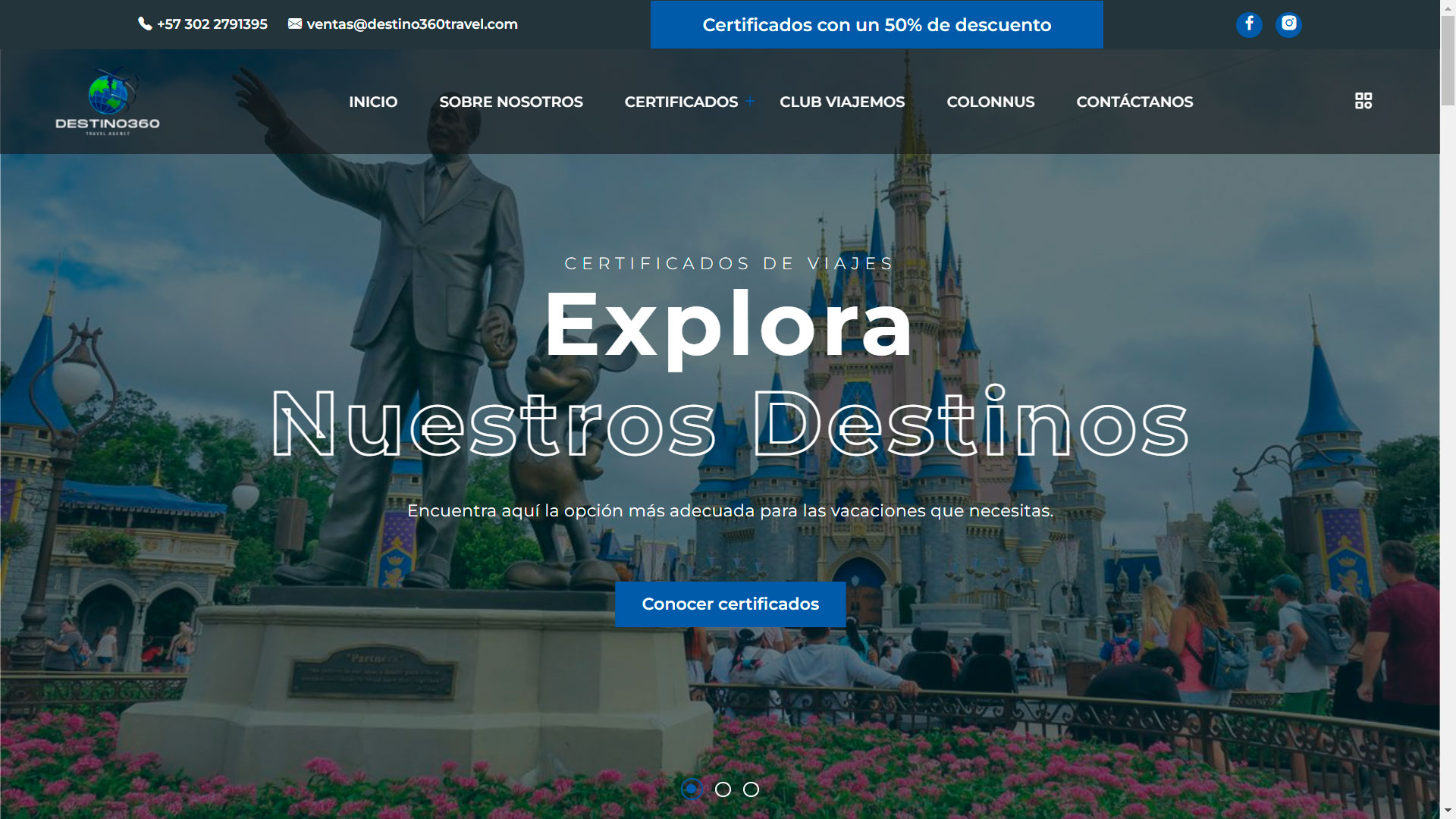 Diseño Web y Posicionamiento SEO para Destino360