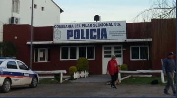 La comisaría 5ta de Derqui, donde ocurrió el crimen de Sofía Fernández