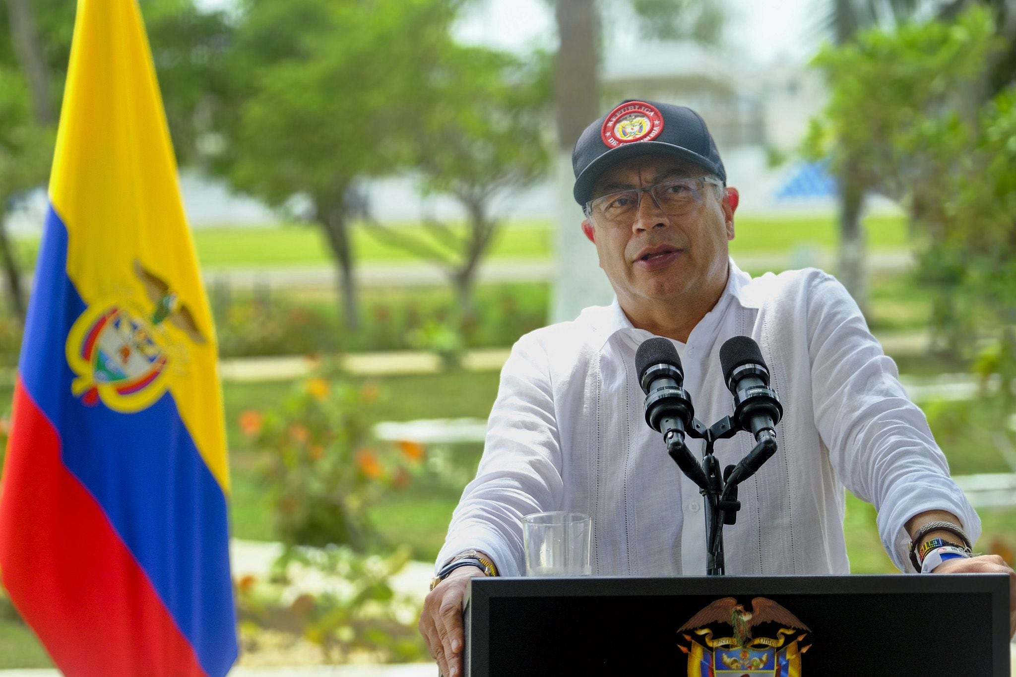 El presidente Gustavo Petro fue objeto de toda clase de polémicas en la jornada del miércoles 8 de mayo, por cuenta de sus declaraciones - crédito Presidencia