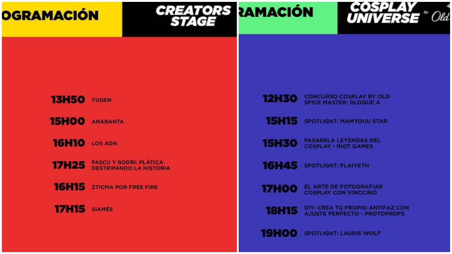 horarios viernes ccxp