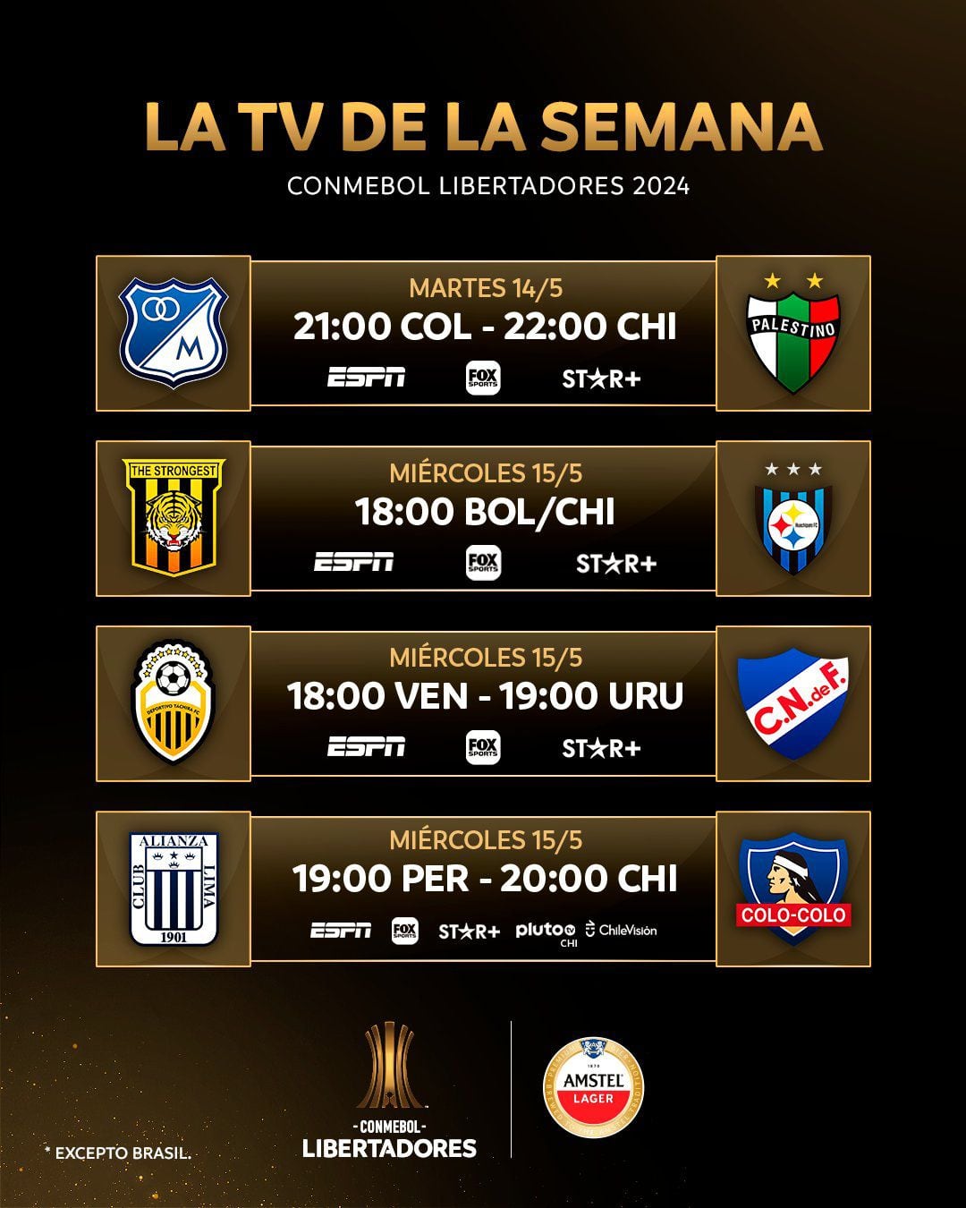 Alianza Lima vs Colo Colo: Canal TV de partido por Copa Libertadores 2024.