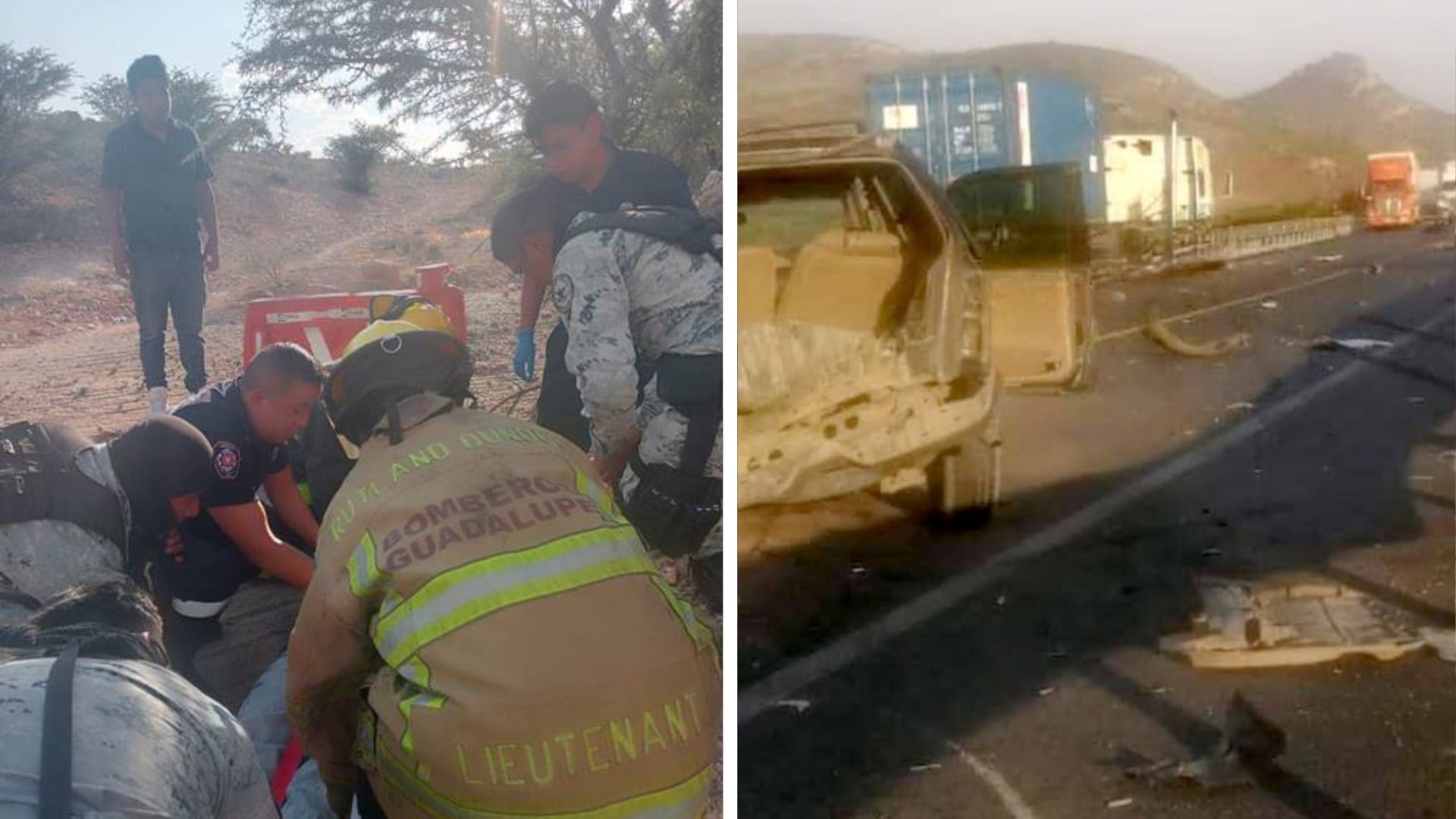 Fallecen dos personas en accidente en Zacatecas