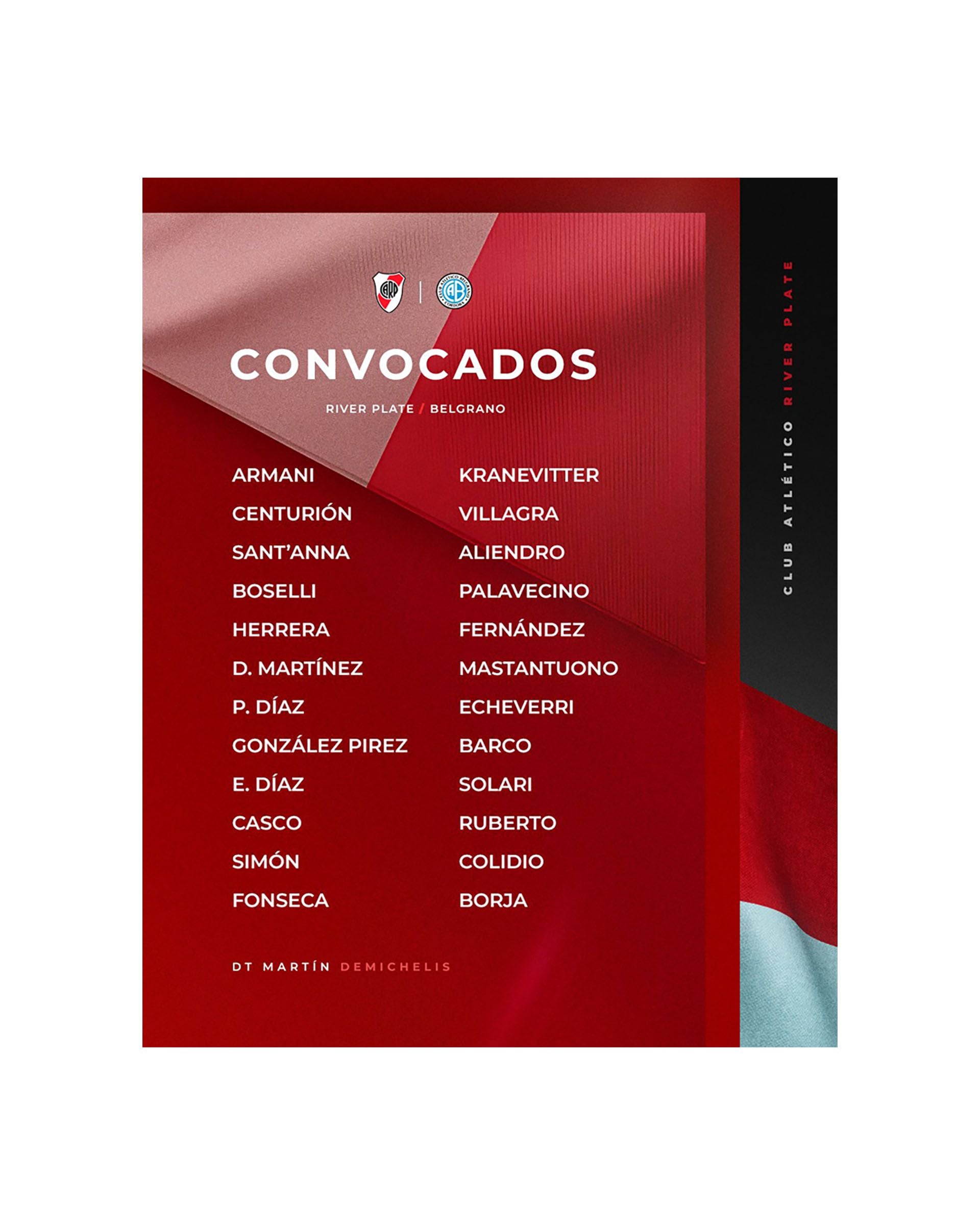 Convocados River Plate