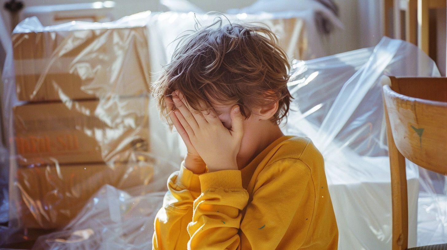 Niño se cubre la cara en departamento en alquiler, abuso, maltrato infantil, prevención, cuidado, protección, violencia doméstica (Imagen Ilustrativa Infobae)