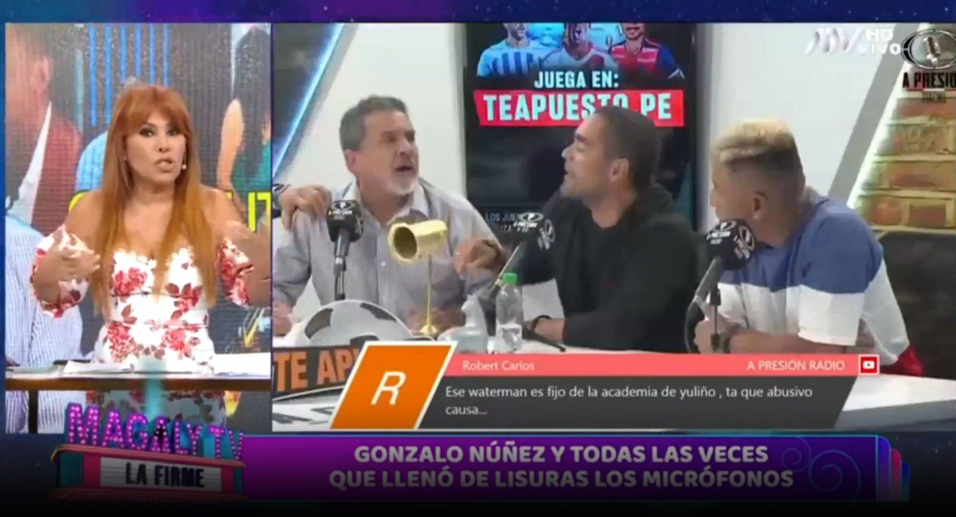 Magaly Medina lamenta que carrera de Gonzalo Núñez se vea opacada por su lenguaje procaz. (Captura: Magaly TV La Firme)