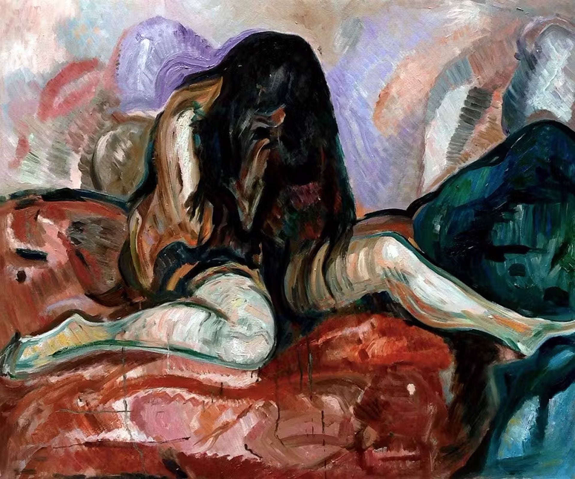 Desnudo llorando de  Edvard Munch - Fui, vi y escribí