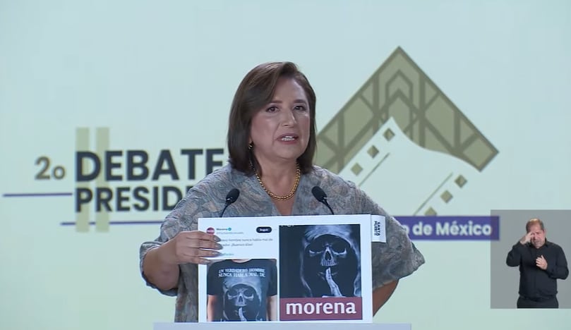 segundo debate presidencial INE claudia sheinbaum xóchitl gálvez