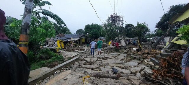 Fuertes lluvias provocaron que cientos de familias perdieran sus viviendas en Piojó, Atlántico en 2022 - crédito Colprensa
