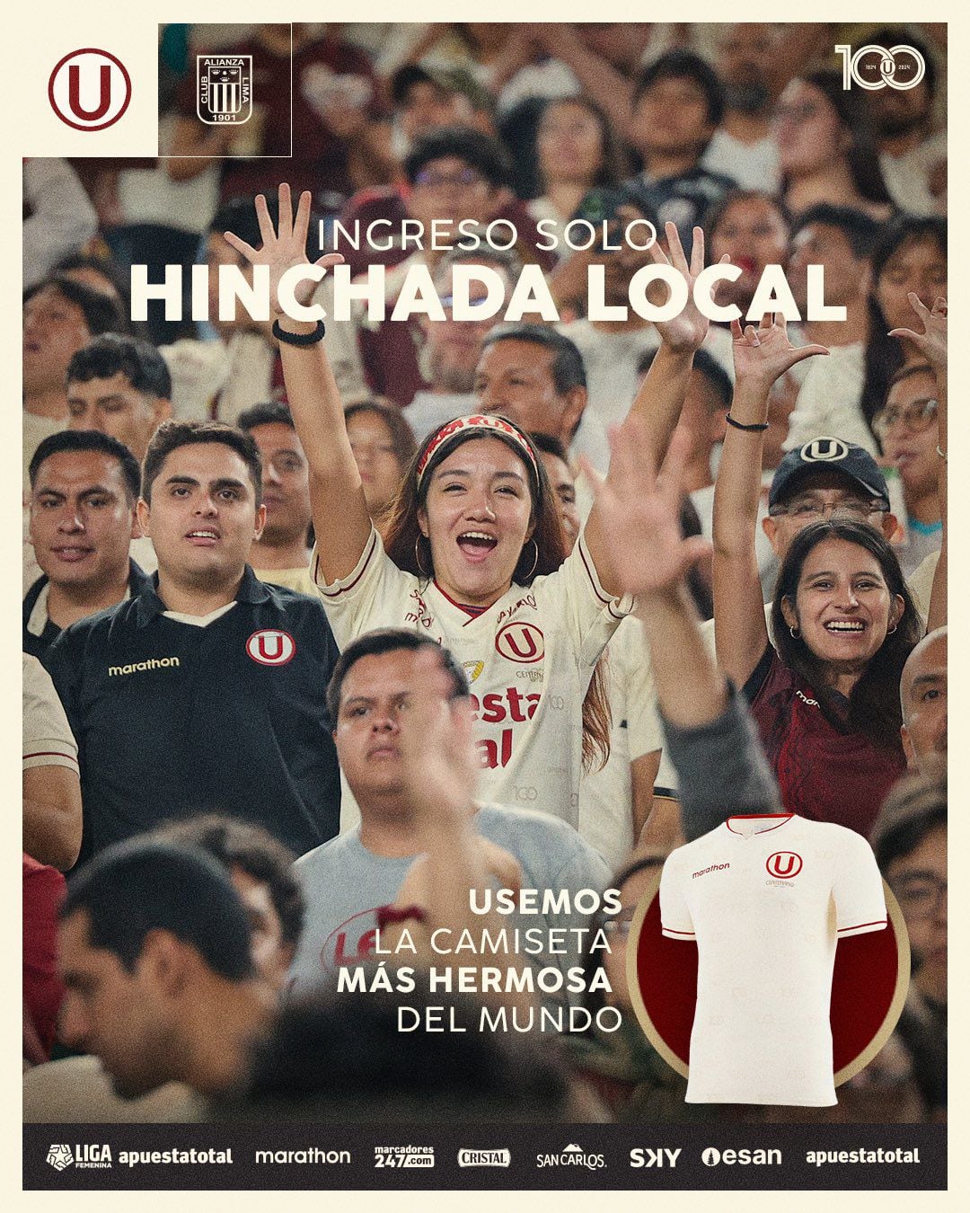 El clásico de la Liga Femenina será con solo la hinchada de Universitario de Deportes.