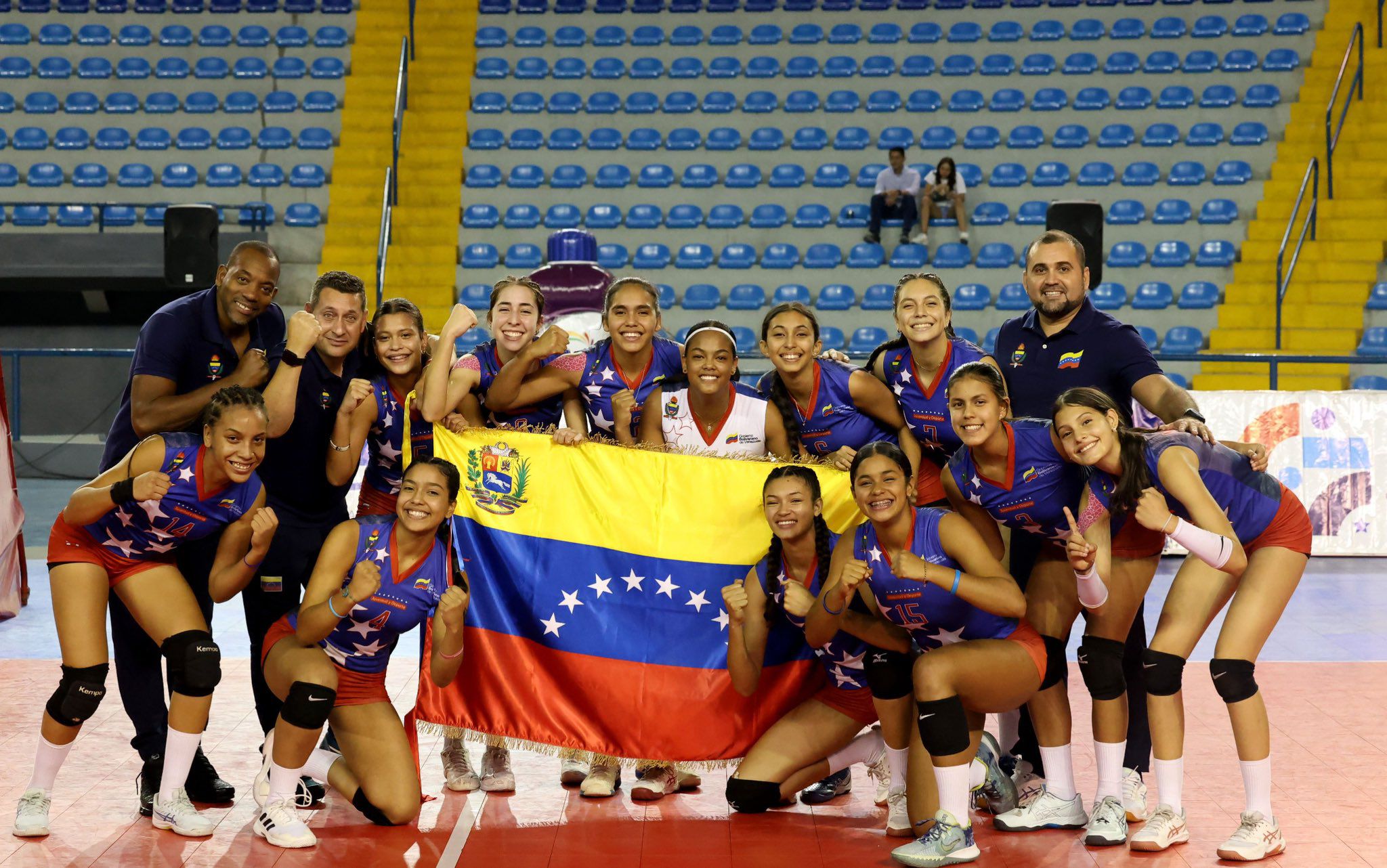 La selección de Venezuela fue segunda en el Grupo B de la Copa Panamericana de Vóley.