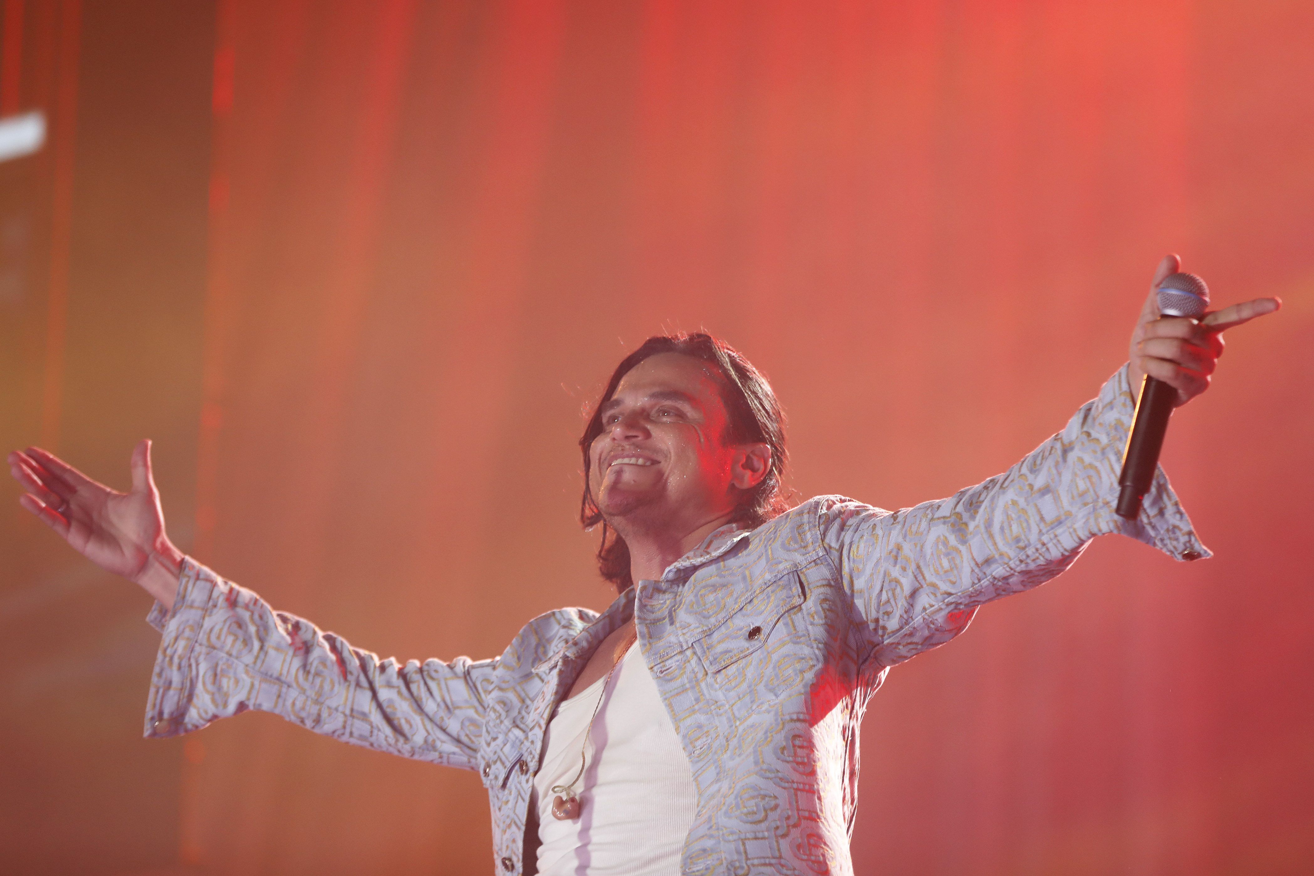 El cantante colombiano Silvestre Dangond en concierto de Bogotá - crédito EFE/ Luis Eduardo Noriega A.
