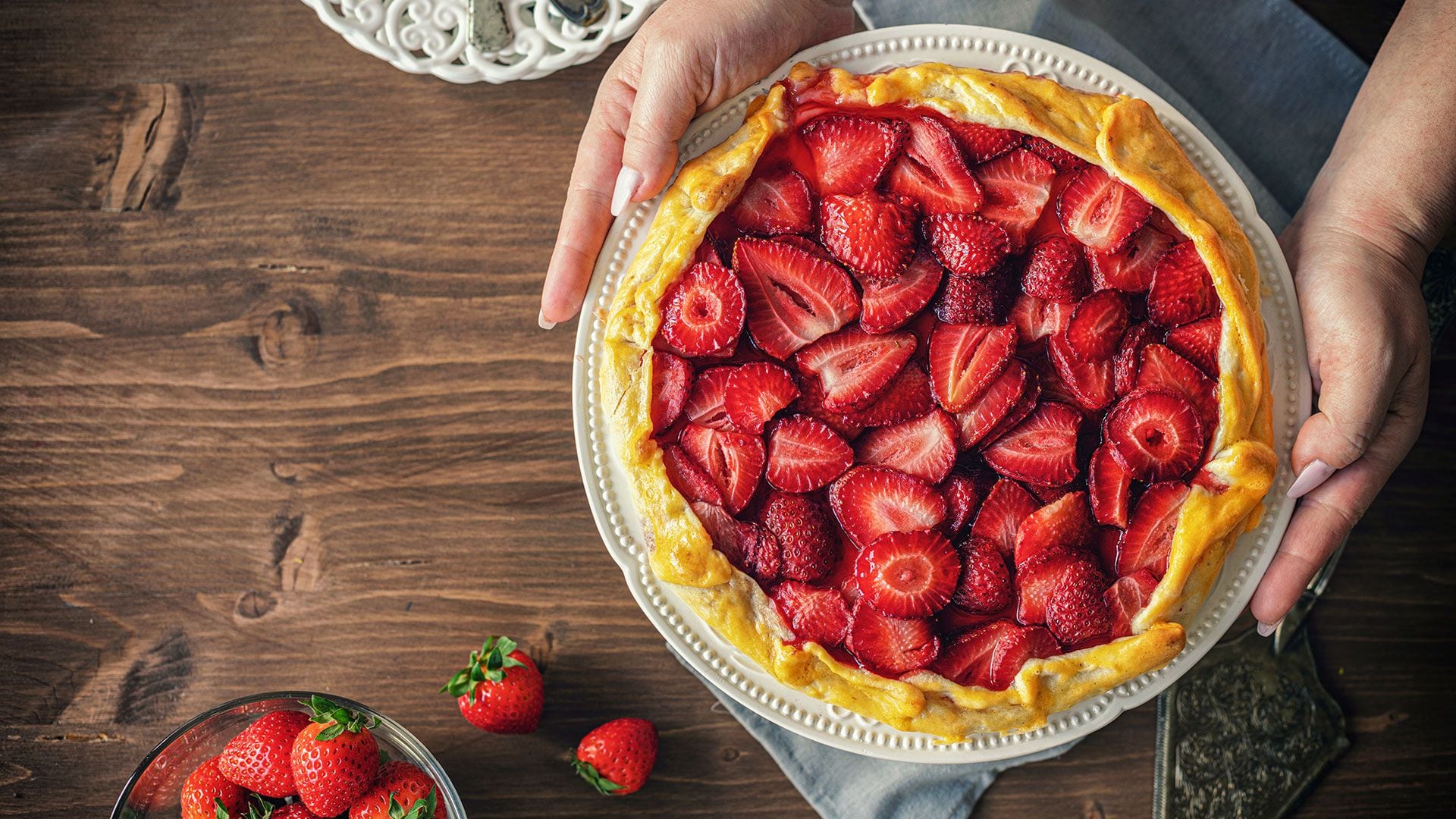 T﻿arta de frutillas 1920