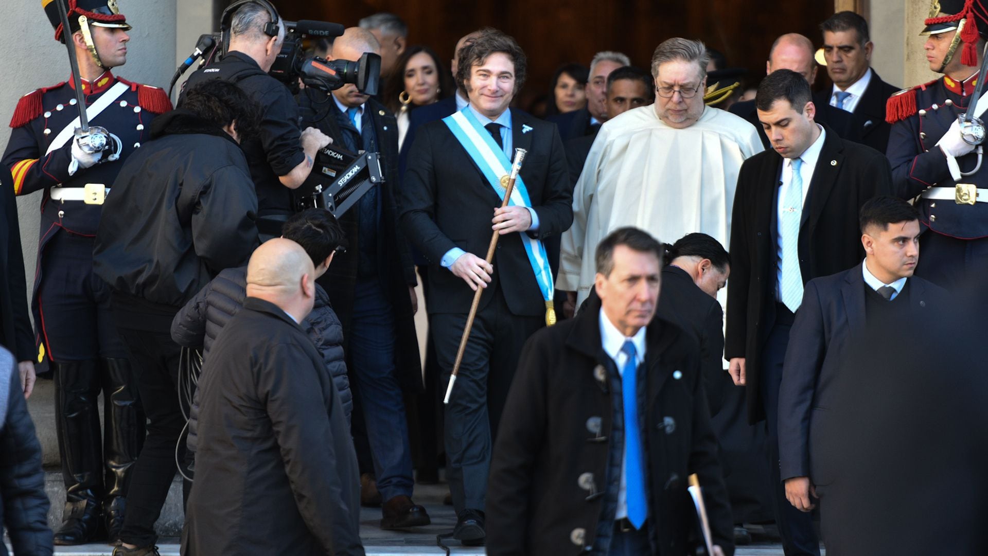 Javier Milei llega a la Casa Rosada - Tedeum 25 de mayo portada