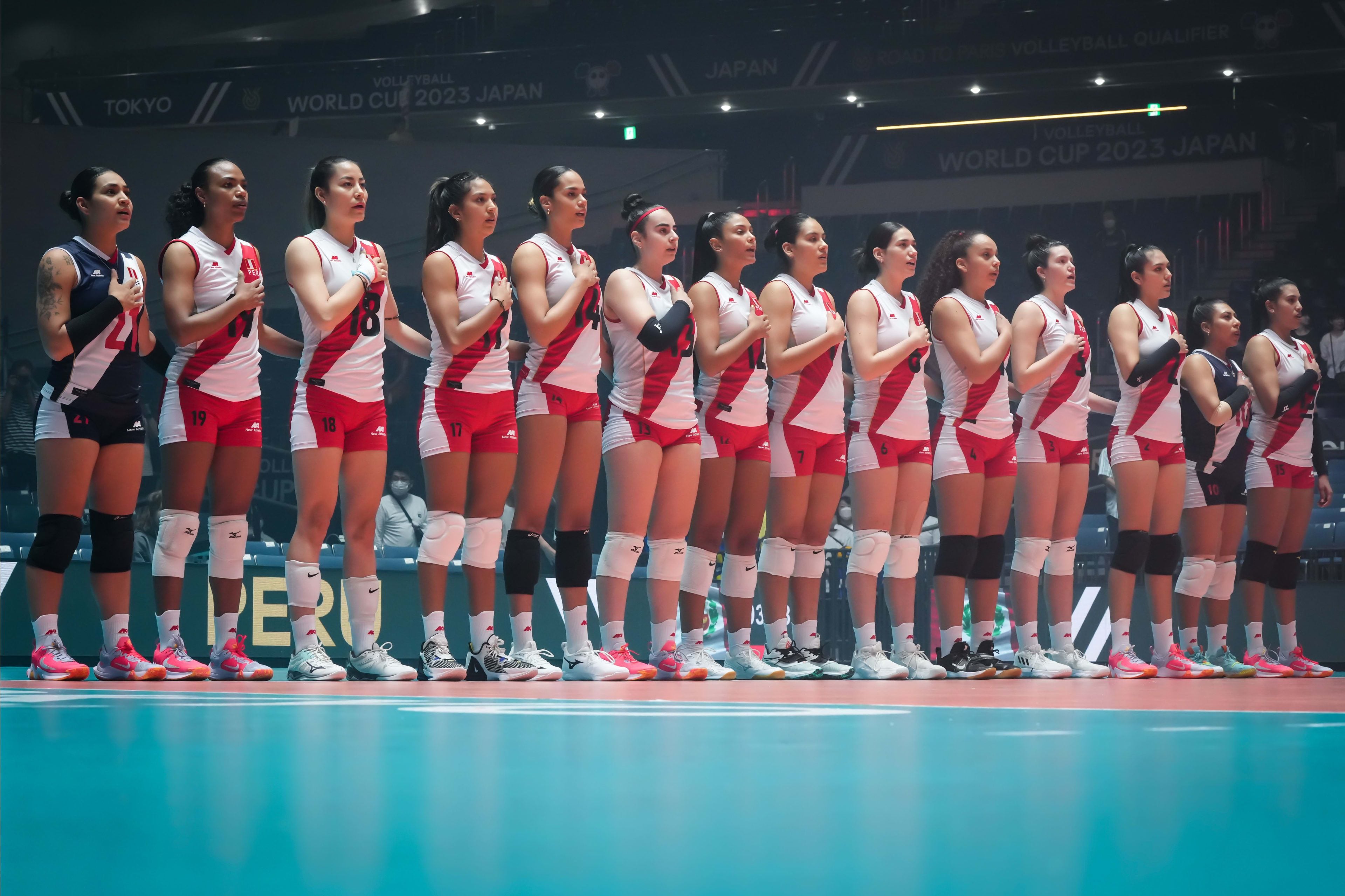 Selección peruana de voley que disputo el Preolímpico a París 2024.