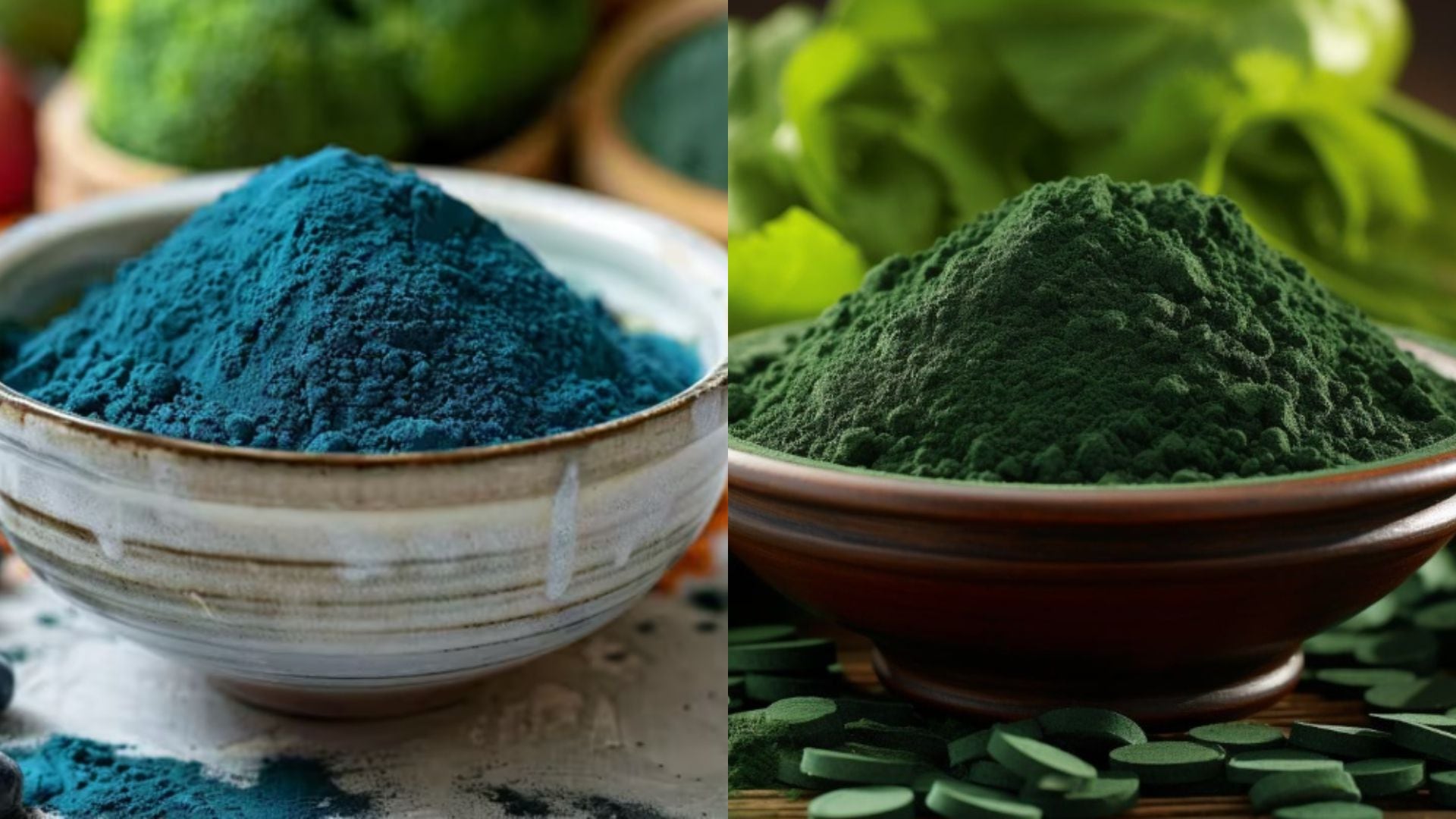 espirulina verde/azul