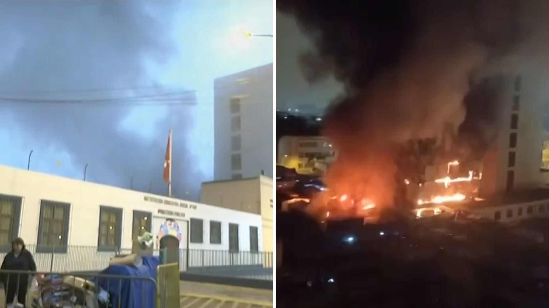 Incendio en Mesa Redonda: Bomberos intentan controlar el fuego en almacén de galería del jirón Andahuaylas